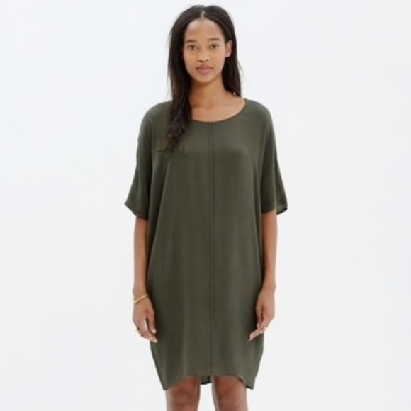 Madewell Dresses & Skirts - Madewell Dark Green Easy Shift Dress